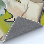 abstract pastel leaves Rug Gallery Image 4