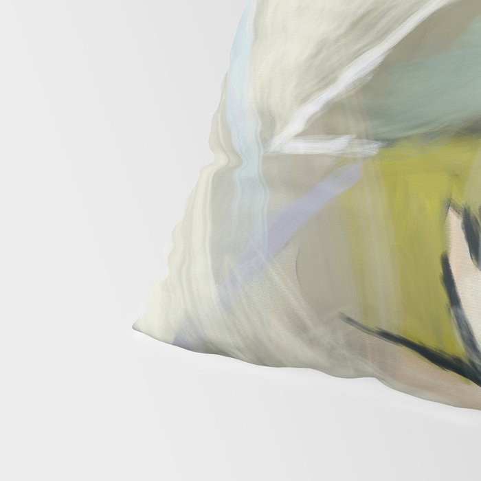 abstract pastel leaves Pillow Sham Gallery Image 4