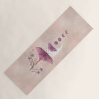Luna and Emerald - Vintage Pink Yoga Mat Gallery Image 1