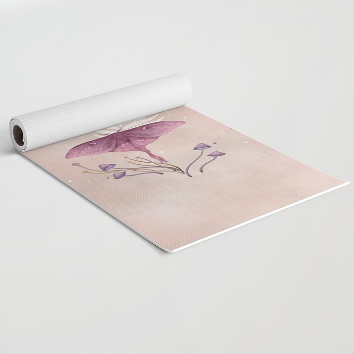 Luna and Emerald - Vintage Pink Yoga Mat Gallery Image 2