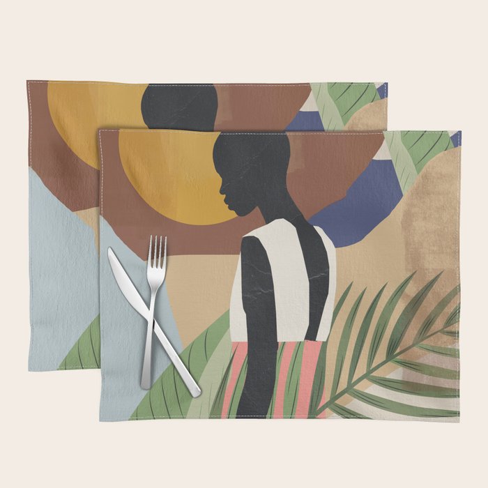 Tropical Girl 2 Placemat Gallery Image 1
