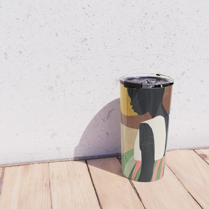 Tropical Girl 2 Travel Mug Gallery Image 4