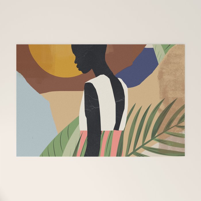 Tropical Girl 2 Welcome Mat Gallery Image 1