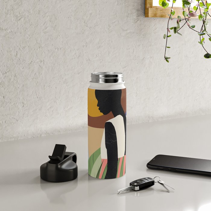 Tropical Girl 2 Water Bottle Gallery Image 4