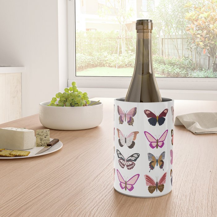 Pink Butterflies Wine Chiller Gallery Image 4