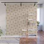 Bauhaus Mid Century Modern Geometric Pattern X Wall Mural Gallery Image 1
