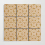 Bauhaus Mid Century Modern Geometric Pattern X Wood Wall Art Gallery Image 1
