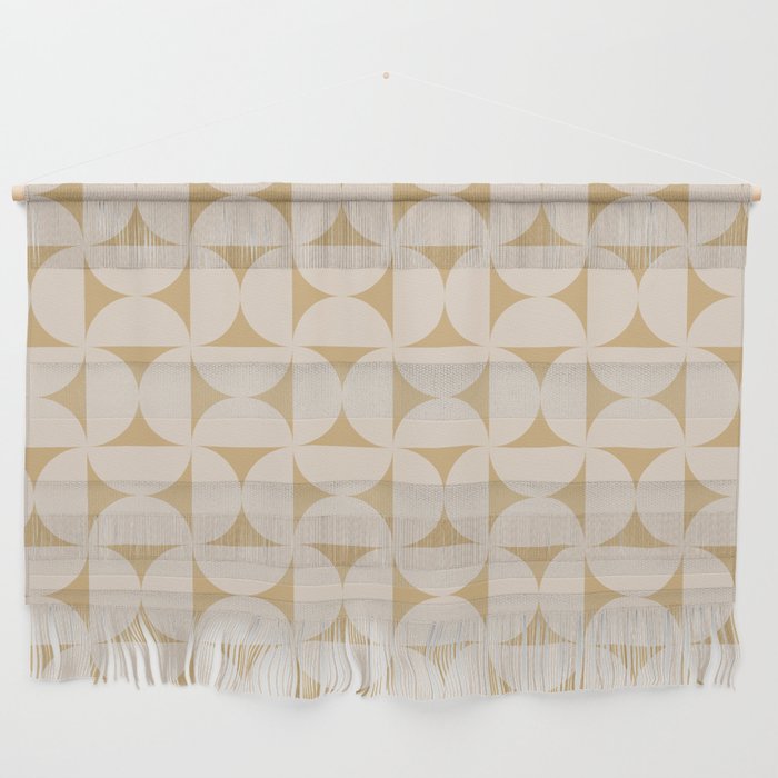 Bauhaus Mid Century Modern Geometric Pattern X Wall Hanging Gallery Image 1