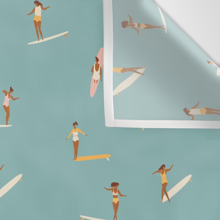 Surf girls Wall Tapestry Gallery Image 3
