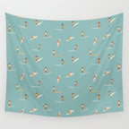 Surf girls Wall Tapestry Gallery Image 4