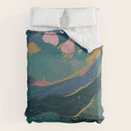 "You Are Worthy" Midnight Background Comforter Gallery Image 6