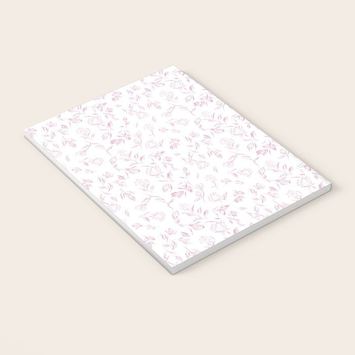 Pink romantic wildflowers Notebook Gallery Image 3