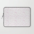 Pink romantic wildflowers Laptop Sleeve Gallery Image 1