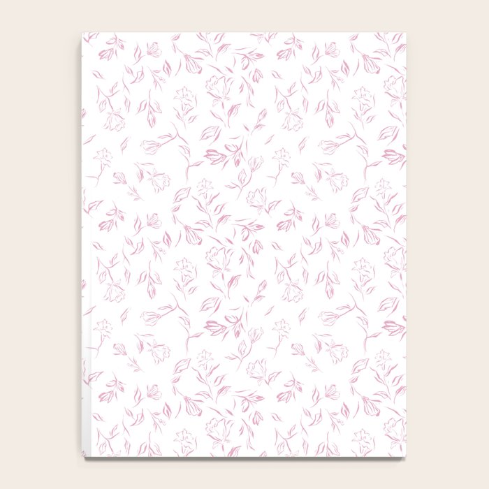 Pink romantic wildflowers Notebook Gallery Image 4