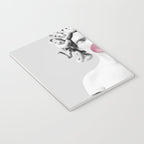 Medusa blowing pink bubblegum bubble II Notebook Gallery Image 3
