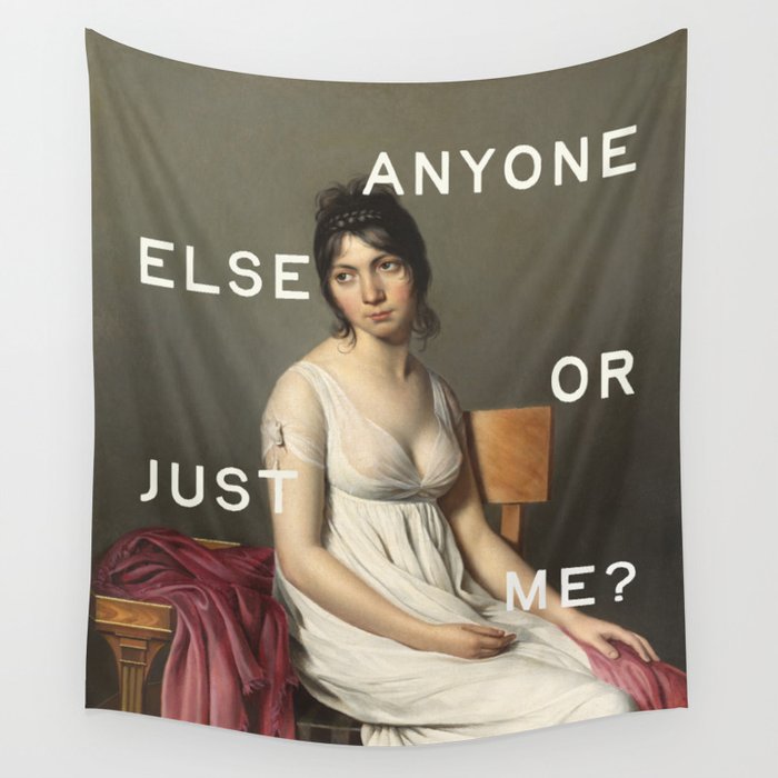 Anyone Else Or Just Me? Funny Quote Wall Tapestry Gallery Image 4