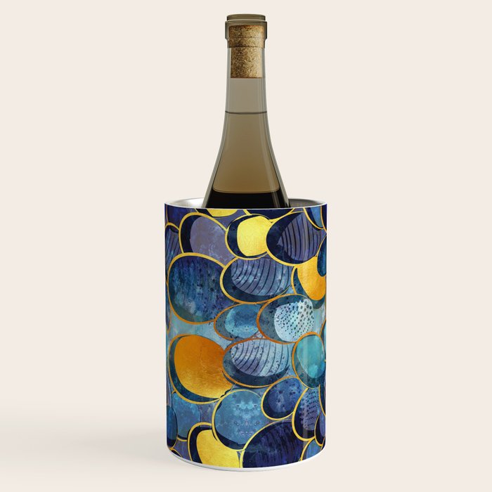 Abstract deep blue Wine Chiller Gallery Image 1