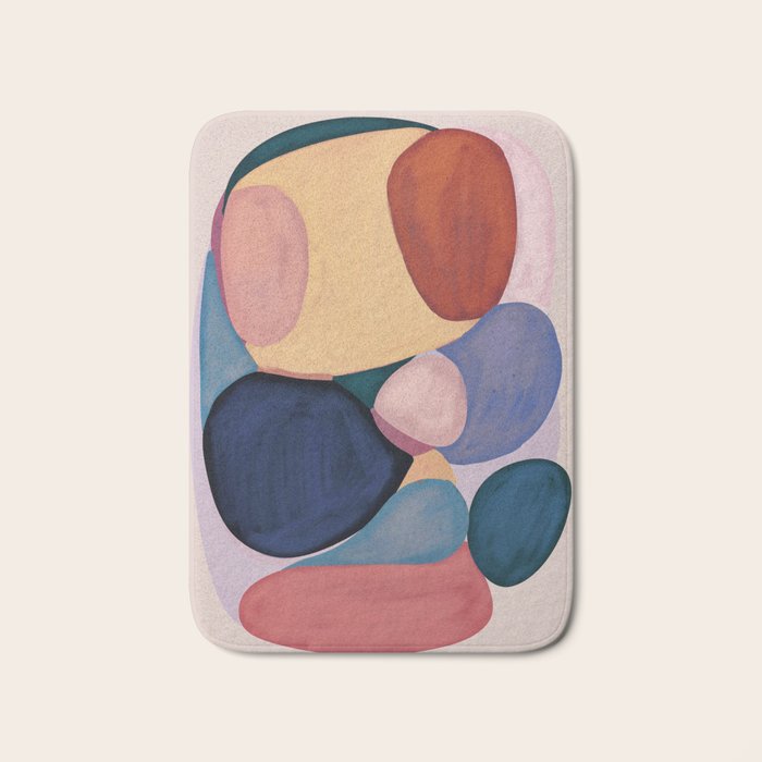 Modern Abstract Shapes 93 Bath Mat Gallery Image 1