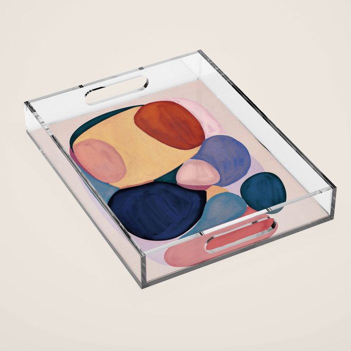 Modern Abstract Shapes 93 Acrylic Tray Gallery Image 1