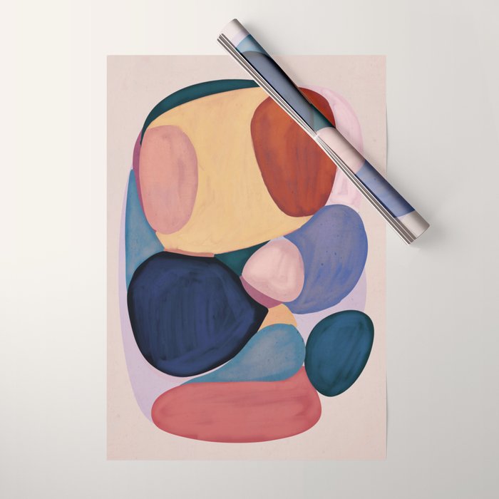 Modern Abstract Shapes 93 Wrapping Paper Gallery Image 1