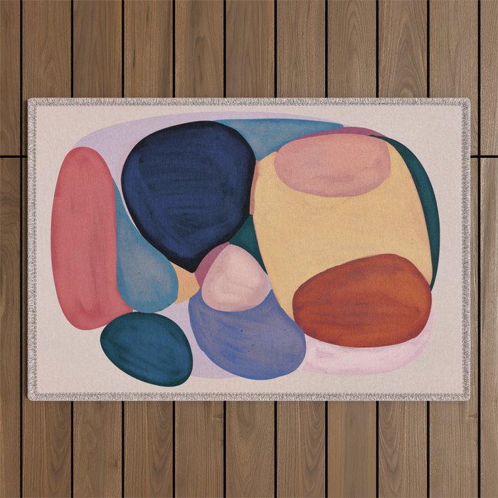 Modern Abstract Shapes 93 Outdoor Rug Gallery Image 1