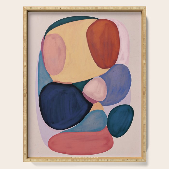 Modern Abstract Shapes 93 Serving Tray Gallery Image 1
