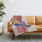 Modern Abstract Shapes 93 Throw Blanket Gallery Image 1