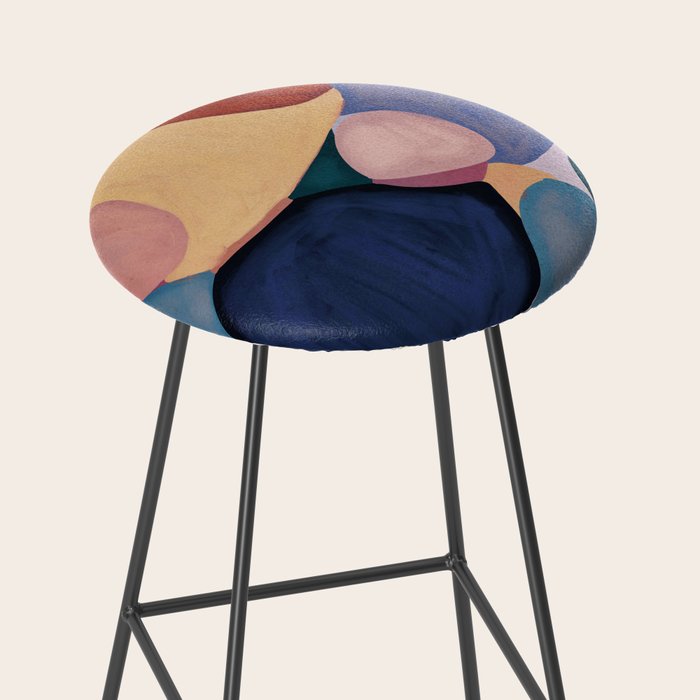 Modern Abstract Shapes 93 Stool Gallery Image 2