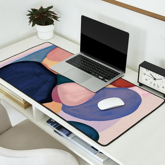 Modern Abstract Shapes 93 Desk Mat Gallery Image 2
