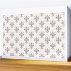 French Lavender Fleur De Lis Wall Mural Gallery Image 2