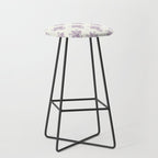 French Lavender Fleur De Lis Stool Gallery Image 1