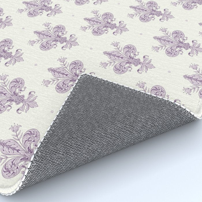 French Lavender Fleur De Lis Rug Gallery Image 4