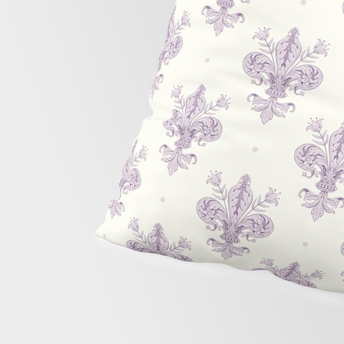 French Lavender Fleur De Lis Pillow Sham Gallery Image 4