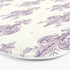French Lavender Fleur De Lis Bath Mat Gallery Image 3