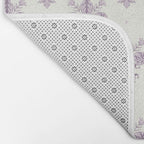 French Lavender Fleur De Lis Bath Mat Gallery Image 2