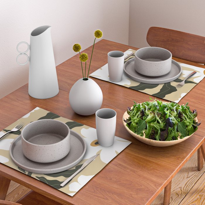 White daisy  Placemat Gallery Image 2