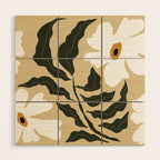 White daisy  Wood Wall Art Gallery Image 1