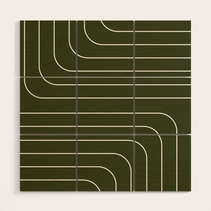 Searching (Olive Green) Wood Wall Art Gallery Image 1