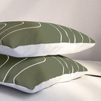 Searching (Olive Green) Pillow Sham Gallery Image 3
