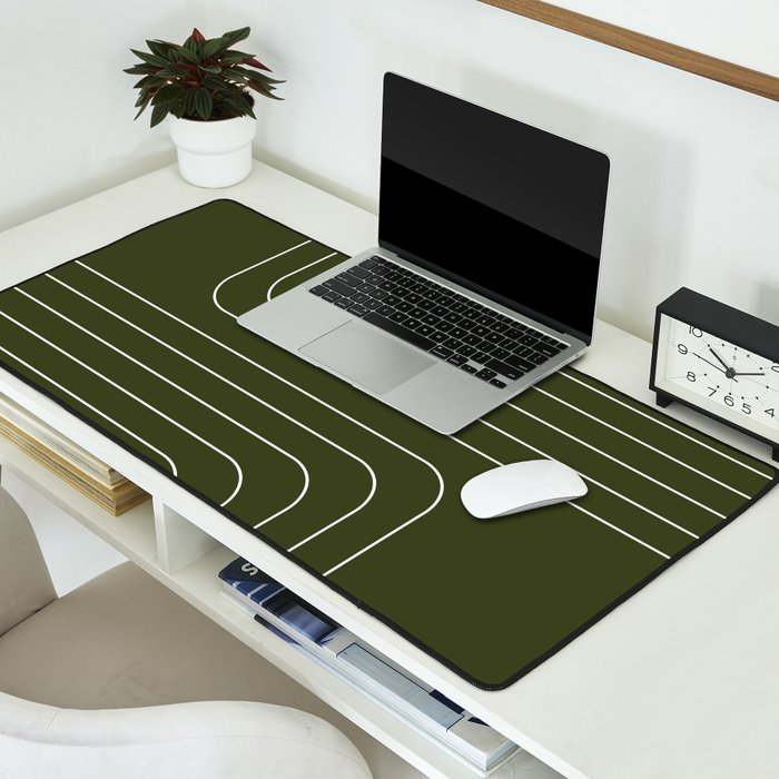 Searching (Olive Green) Desk Mat Gallery Image 2