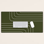 Searching (Olive Green) Desk Mat Gallery Image 1