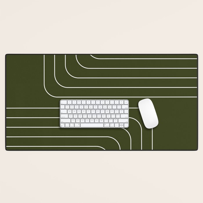 Searching (Olive Green) Desk Mat Gallery Image 1