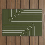 Searching (Olive Green) Outdoor Rug Gallery Image 1
