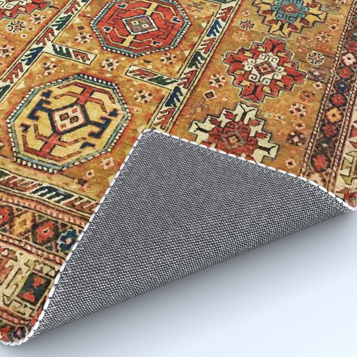 Red Gold Antique Persian Rug Print Rug Gallery Image 4