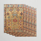 Red Gold Antique Persian Rug Print Wrapping Paper Gallery Image 3