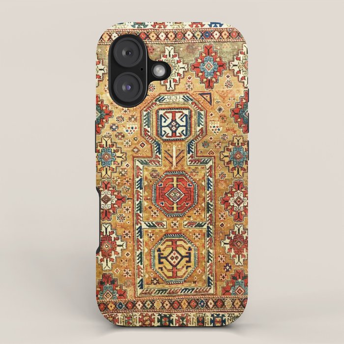 Red Gold Antique Persian Rug Print iPhone Case Gallery Image 1