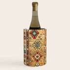 Red Gold Antique Persian Rug Print Wine Chiller Gallery Image 2