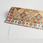 Red Gold Antique Persian Rug Print Wrapping Paper Gallery Image 2