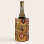 Red Gold Antique Persian Rug Print Wine Chiller Gallery Image 3