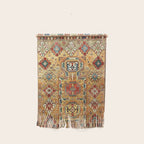 Red Gold Antique Persian Rug Print Wall Hanging Gallery Image 1